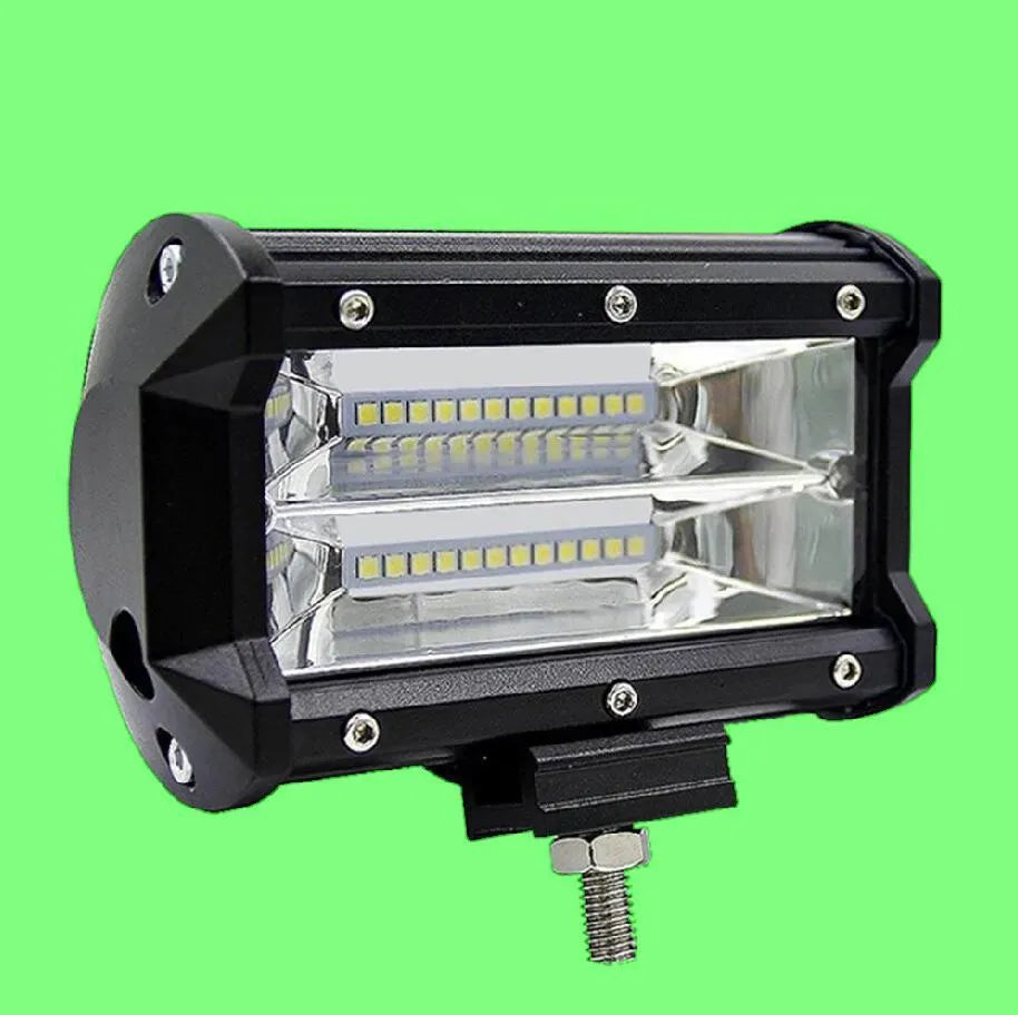 5-inch all-black LED work lamp for off-road vehicles with die-cast aluminium housing.