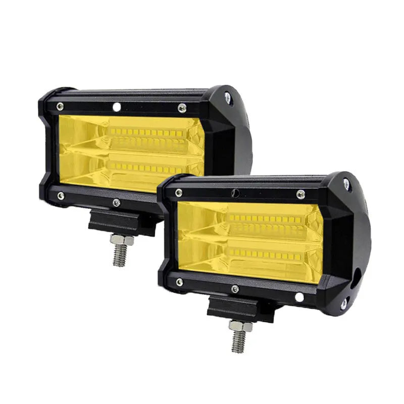 5-inch all-black LED work lamp for off-road vehicles with die-cast aluminium housing.