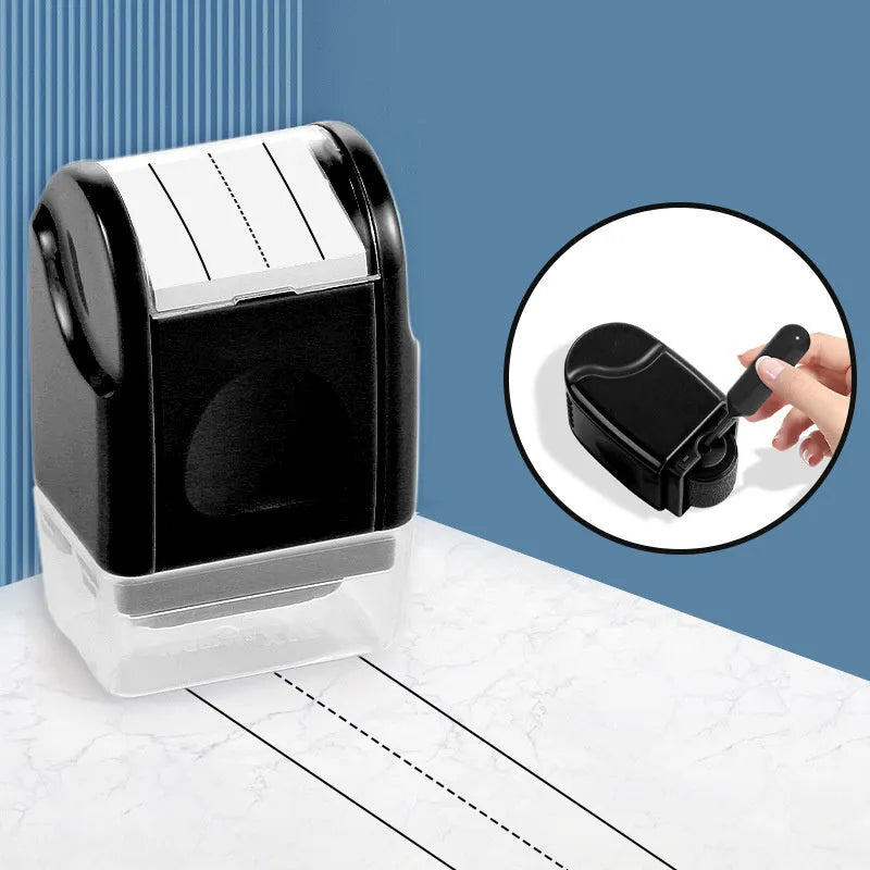Plastic rectangular roller seal for teaching available in seven colours