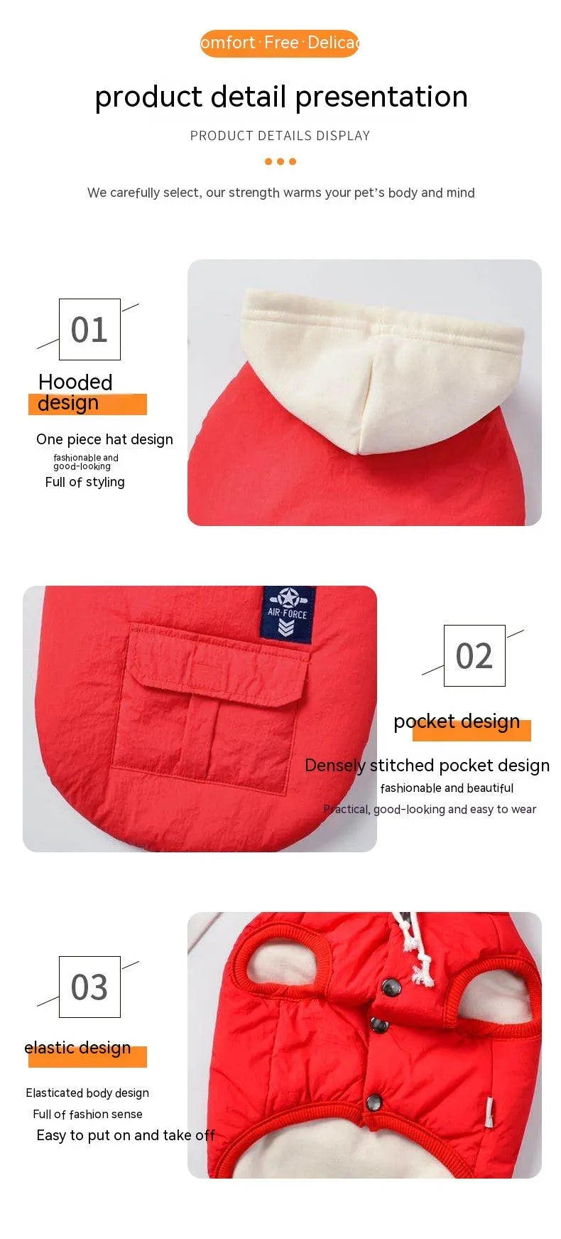 Dog pet cotton vest two feet apparel in black red or pink, sizes S to XXL