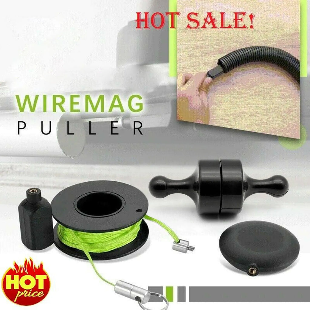 Magnetic threading cable guide machine nylon pipe concealed wire threader electrician tool 10x5 cm