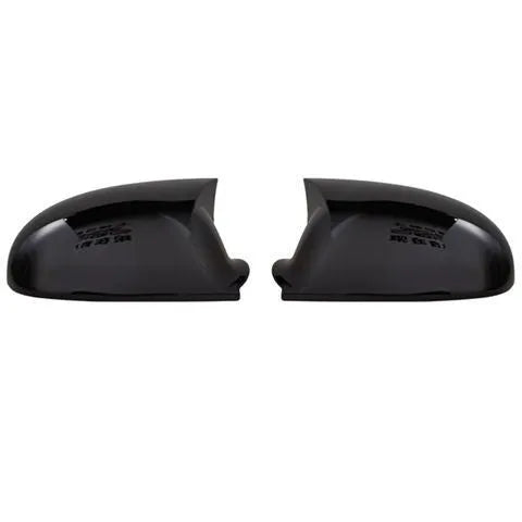 Pair of horn bright black plastic mirror reflector shells for Volkswagen Old Sagitar (2006-2011).