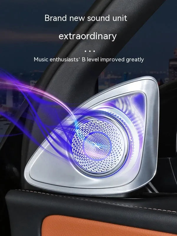 Mercedes-Benz GLC X254 rotating tweeter audio speaker pair with ABS waterproof construction