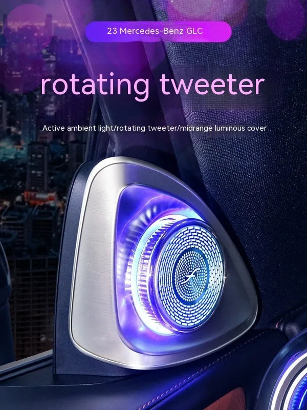Mercedes-Benz GLC X254 rotating tweeter audio speaker pair with ABS waterproof construction