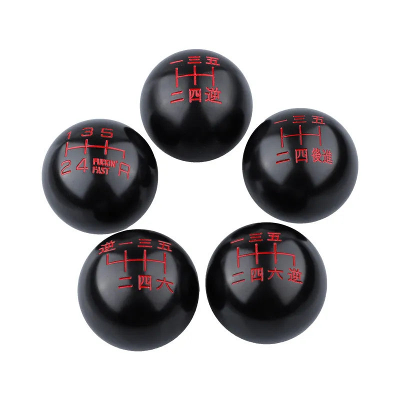 Aluminium alloy round car gear head replacement knob in multiple colour options