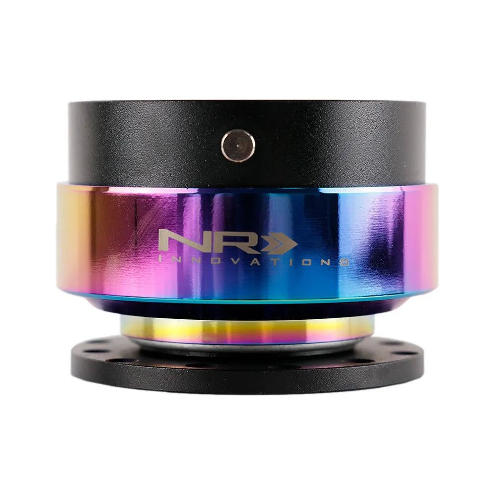 Colourful car steering wheel quick-release device with lock system for vehicle modification