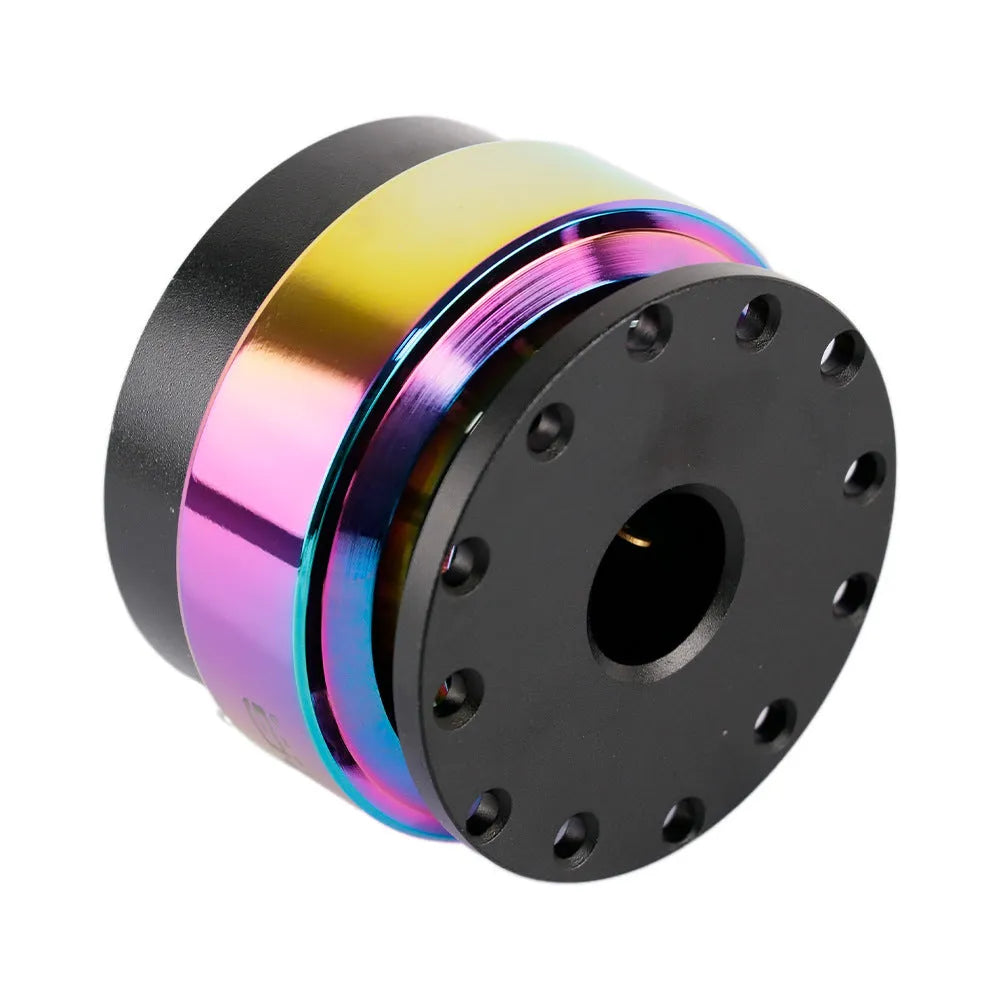 Colourful car steering wheel quick-release device with lock system for vehicle modification