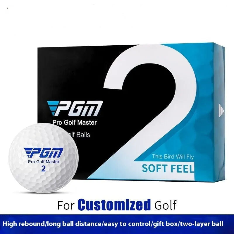 PGM Q022 two-layer golf practice balls in small box 3 pack and large box 12 pack for training
