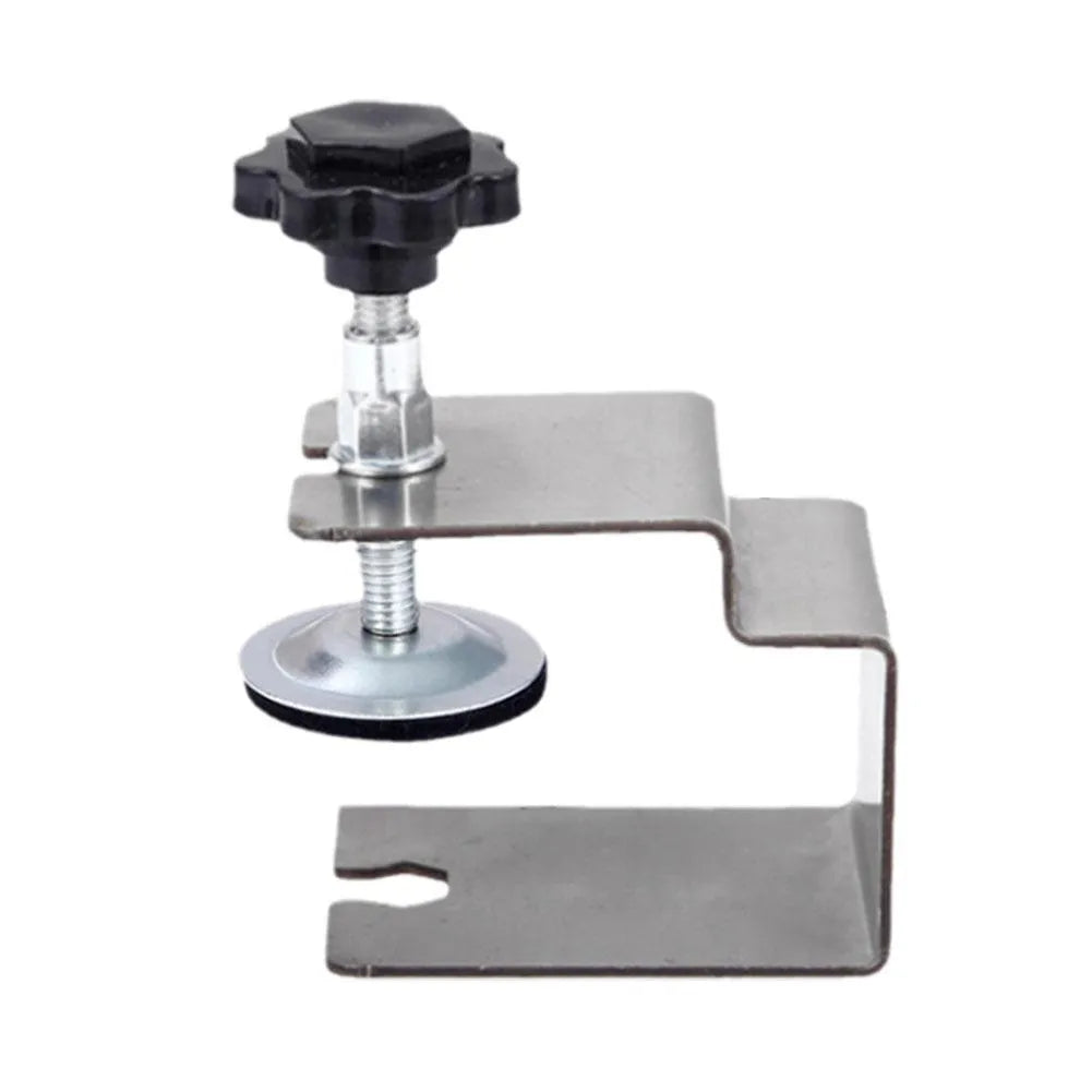 Drawer panel fixing clips in stainless steel or galvanised sheet metal construction