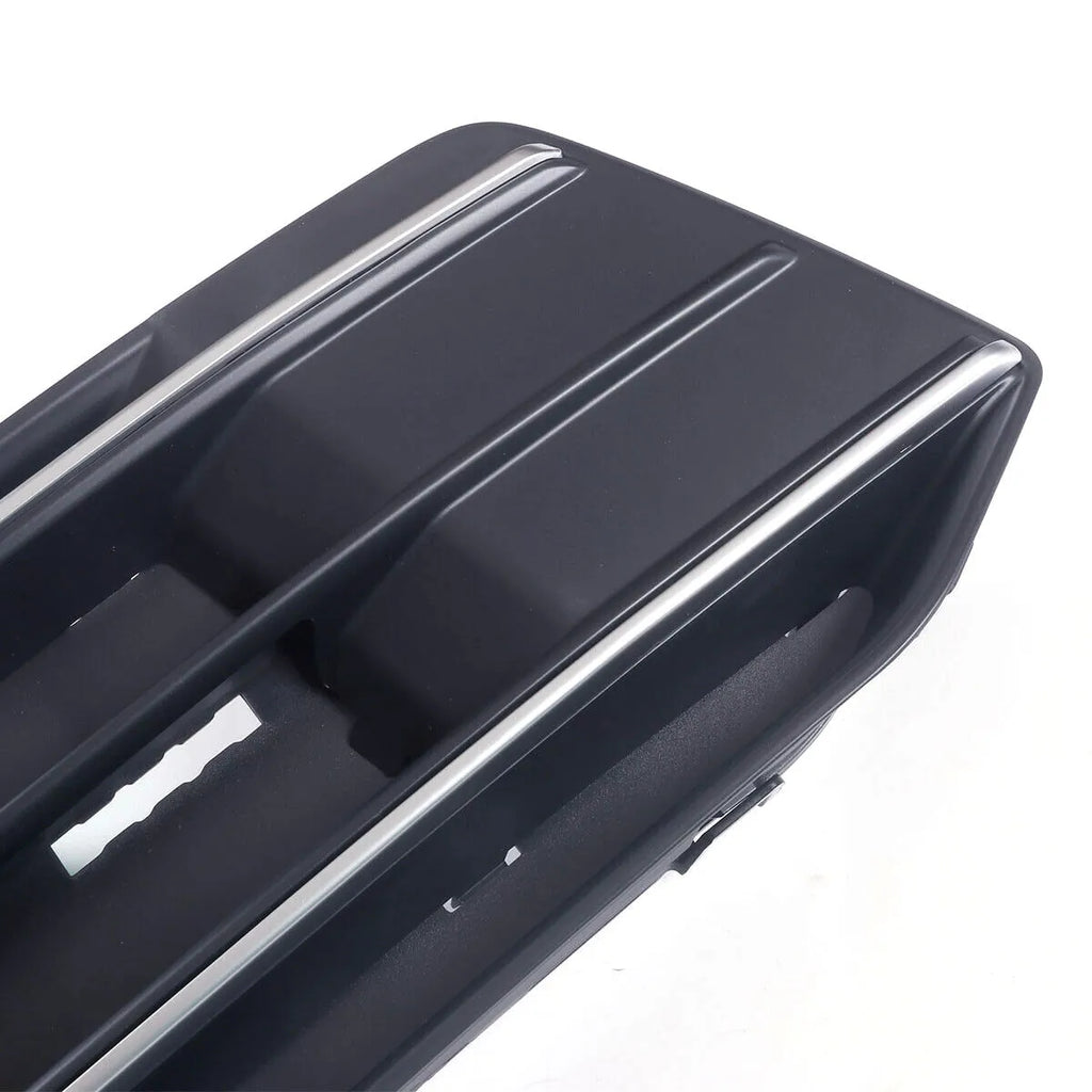 Audi Q5 front bumper lower grille replacement parts, left D154L and right D154R frames in black ABS plastic