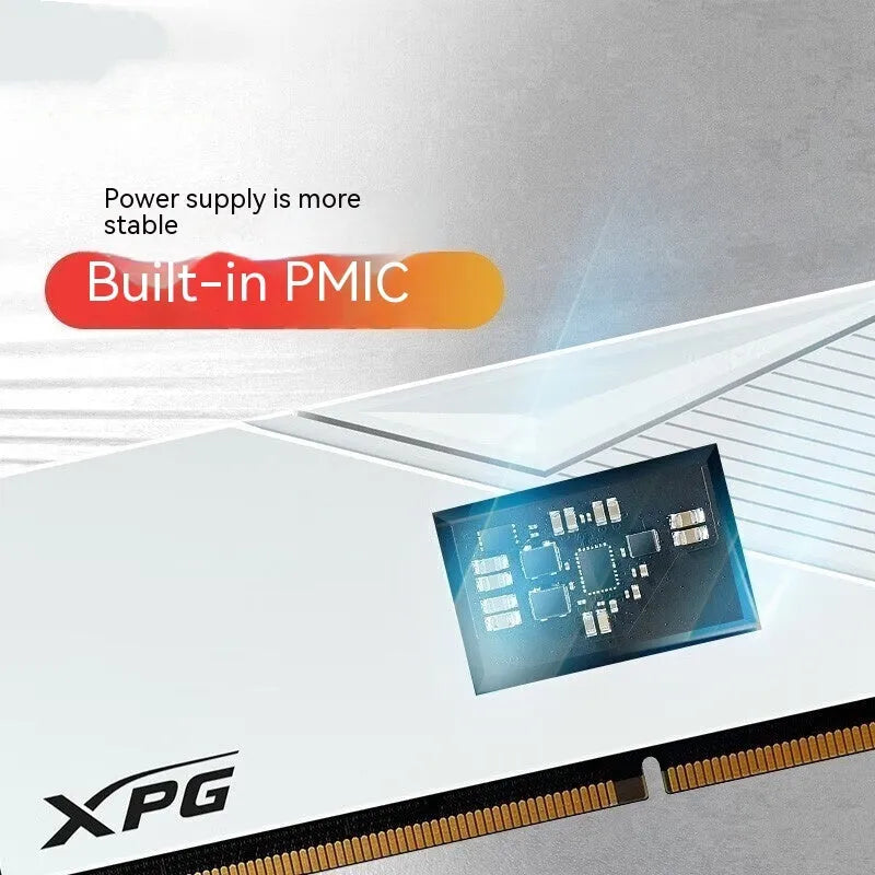 White DDR5 desktop gaming memory bar single module 16GB 32GB 6000MHz 6400MHz