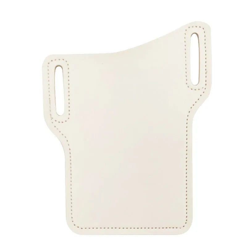 PU leather cellphone loop holster case belt waist bag for 6-7.5 inch phones in brown colour