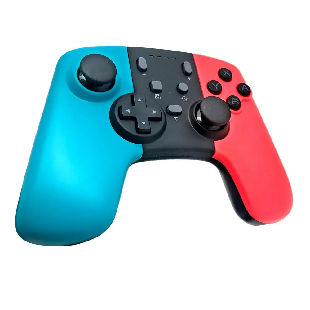 SWH wireless game controller for Nintendo Switch in black, showing buttons, analog sticks, and shoulder triggers.