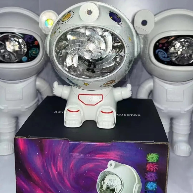 Aurora astronaut nebula vortex projector with remote control, socket powered, sitting or standing styles