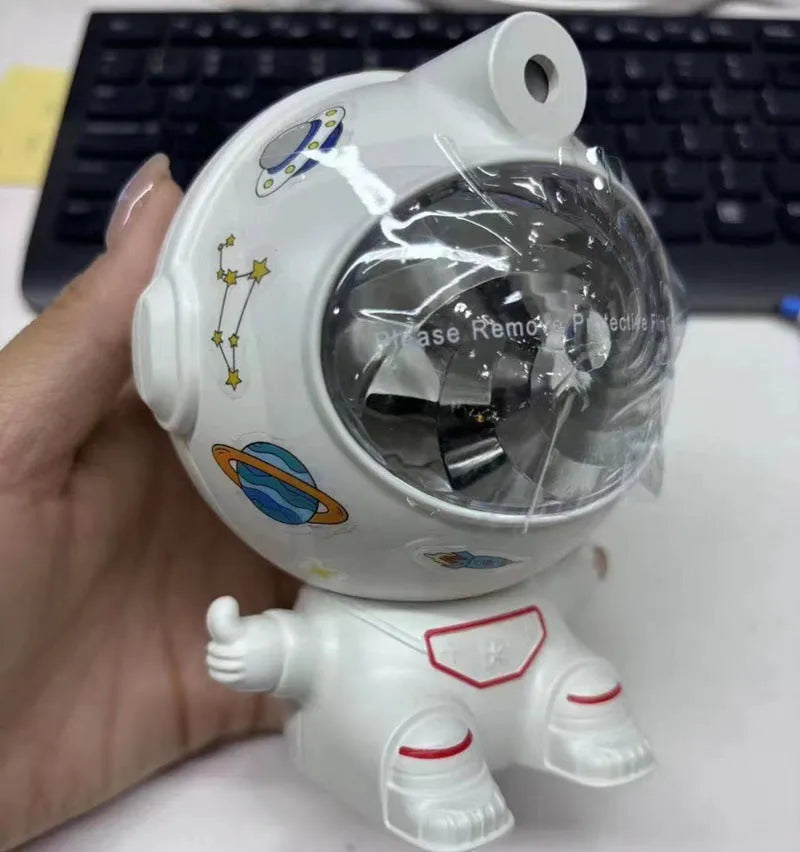 Aurora astronaut nebula vortex projector with remote control, socket powered, sitting or standing styles