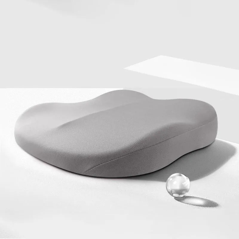 Car seat height adjustment cushion with Ice Silk fabric in various colour options showing 41x41x10cm dimensions