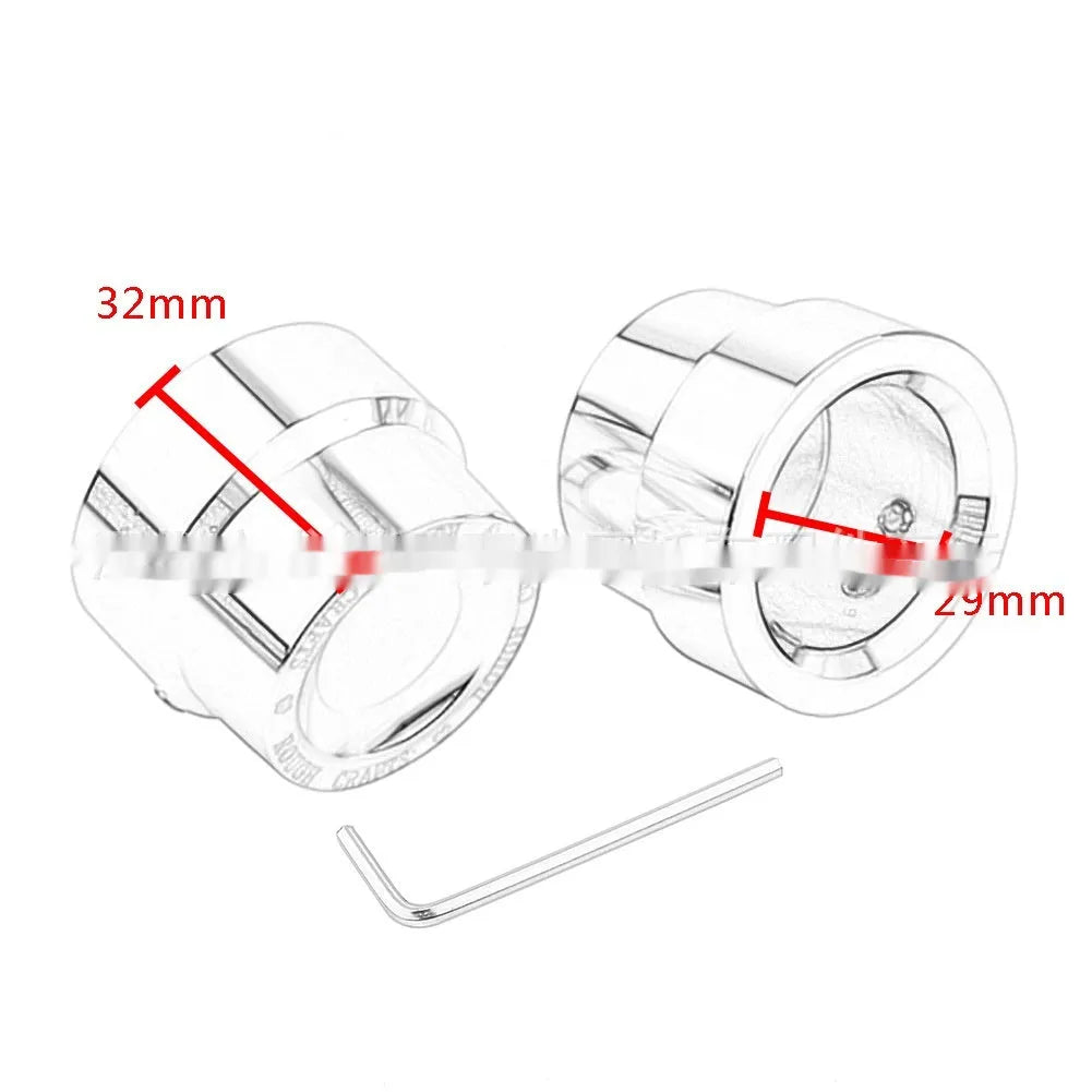 Black CNC aluminium front and rear axle decorative cap for Harley-Davidson Sportster and Street motorcycles