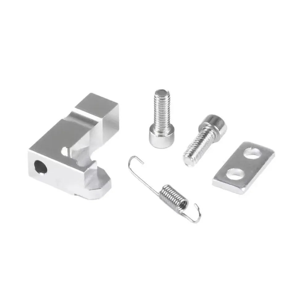 Modified racing game aiming wheel base adaptor cushion block in aluminium black and silver for AF2901 model