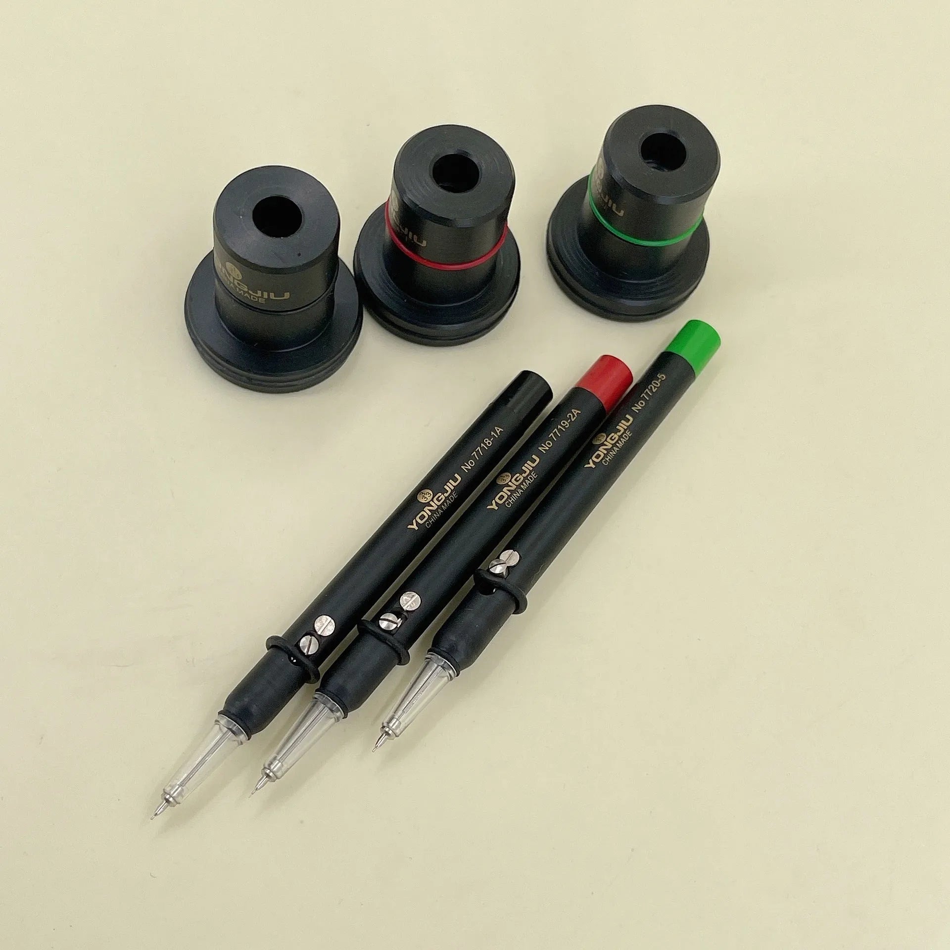 Precision watch repair oiling pen with a fine metal needle tip