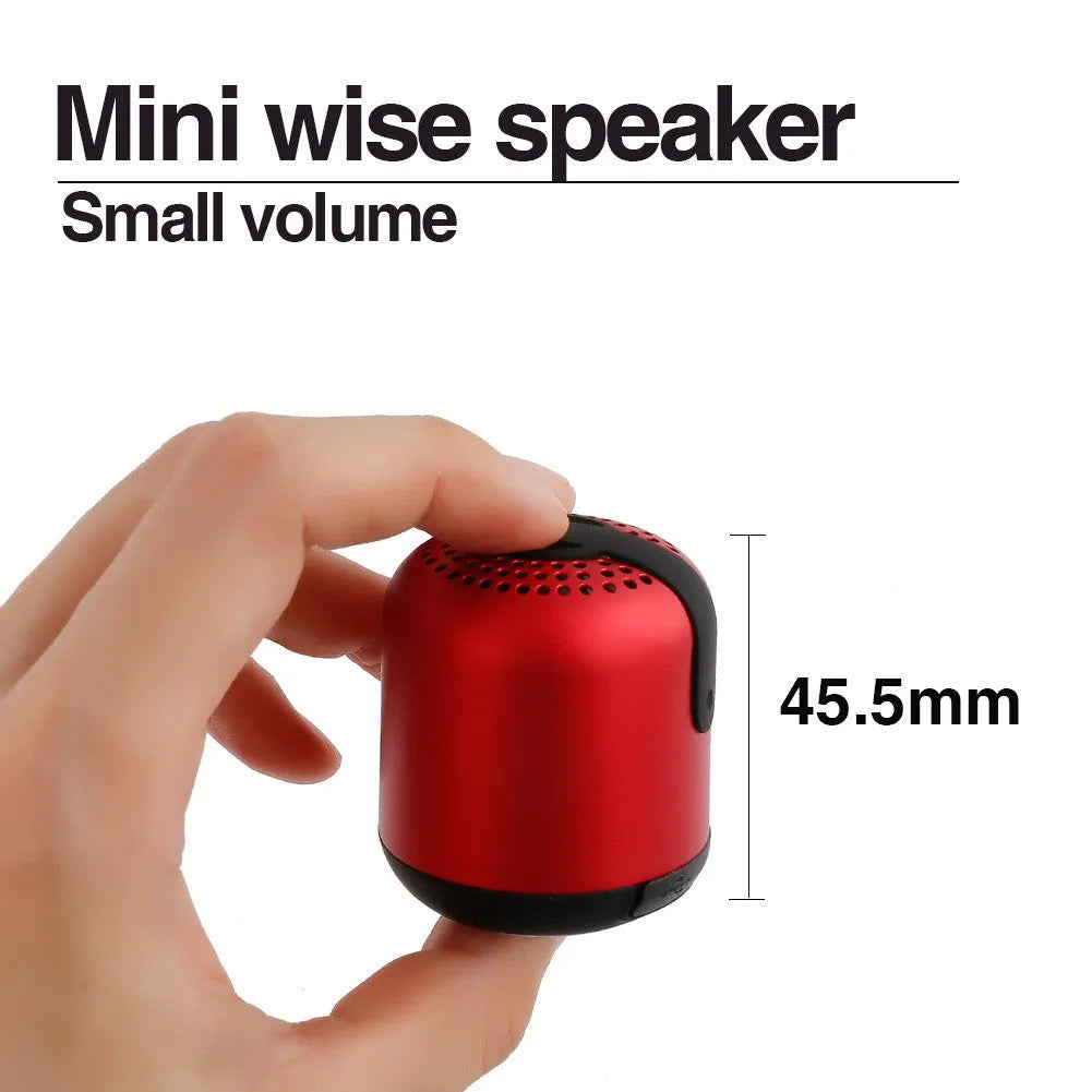 Hieha XQ11 cylindrical metal wireless Bluetooth speaker in various colours on a surface