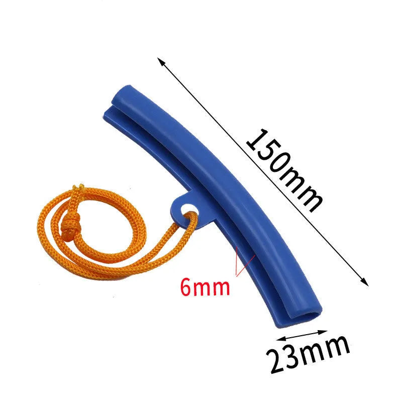 Polyurethane wheel hub protective sleeve in yellow, orange, blue, and red colours.
