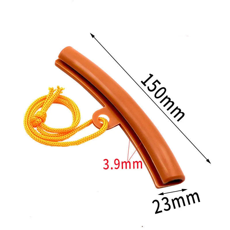 Polyurethane wheel hub protective sleeve in yellow, orange, blue, and red colours.