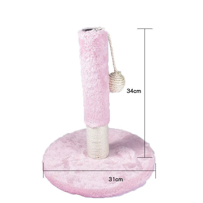 Solid wood cat climbing frame with integrated litter tree in grey colour option