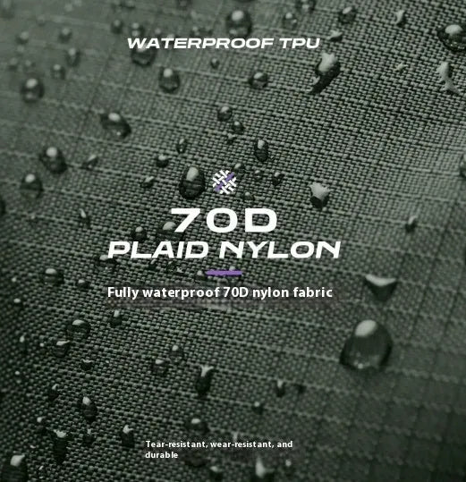 Portable folding laundry bag in 70D Nylon TPU, flat size 59cm x 42cm, Jungle Green