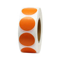 Roll of 500 chroma label colour code stickers, 2.5cm each, in ten colours with permanent glue