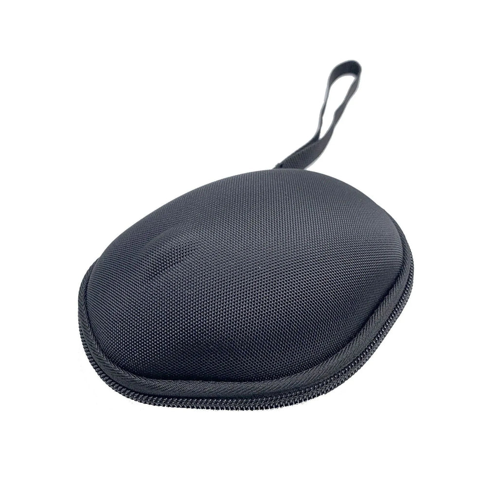 Black nylon EVA mouse protection sleeve for Logitech M720 with internal grey lining