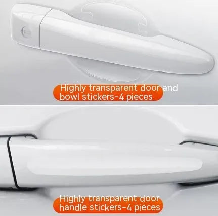 Clear 3D adhesive stickers for protecting car door handles from scratches