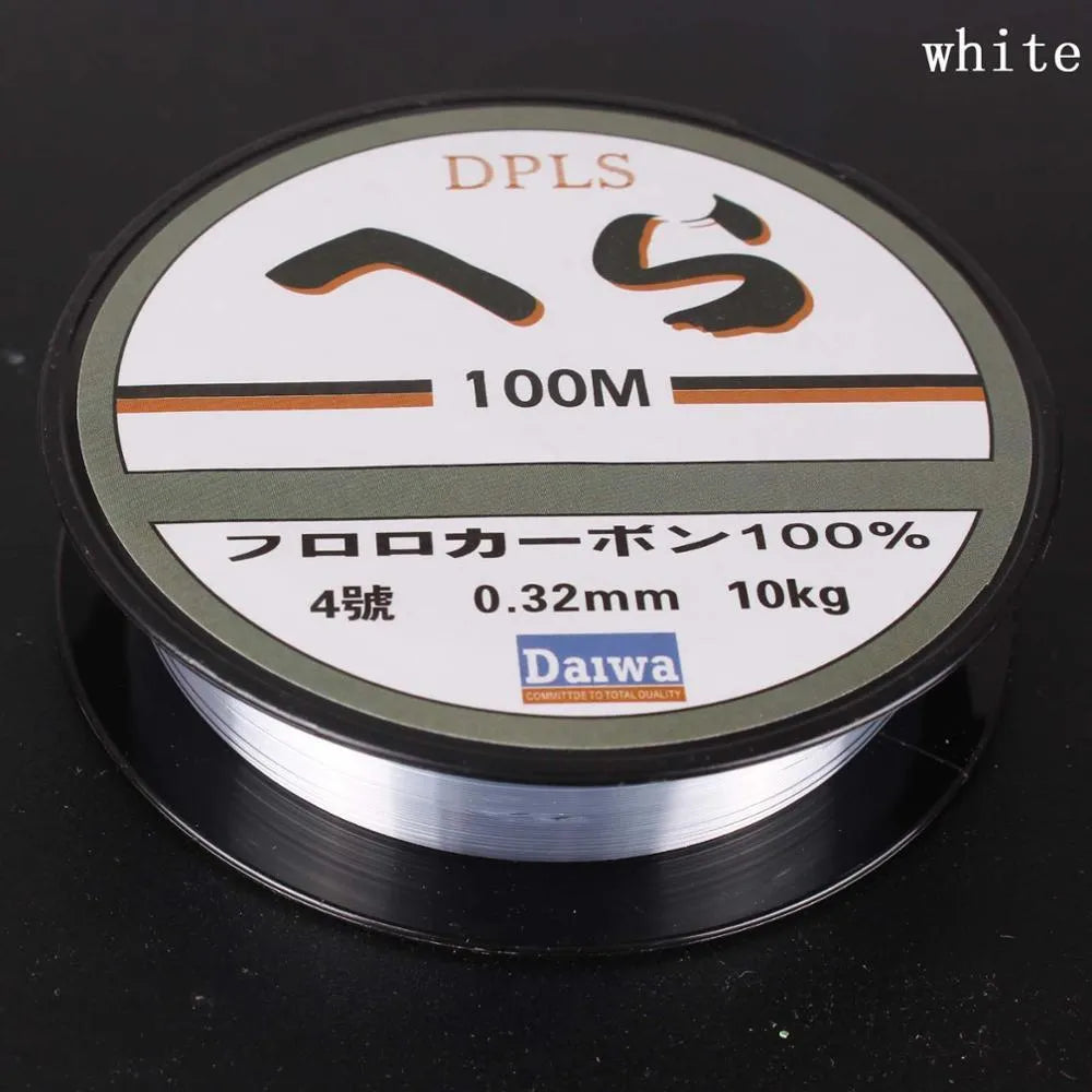 Transparent wine red nylon fishing line on spool, 100 metres, German woven for strength