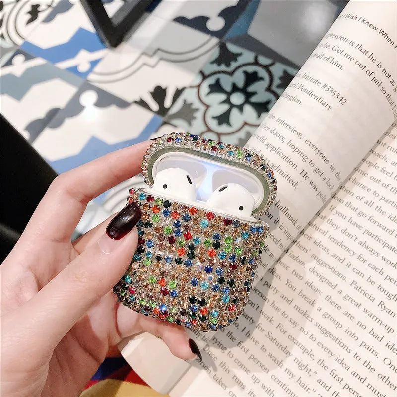 Multicolour TPU protective sleeve for Apple AirPods, back cover view
