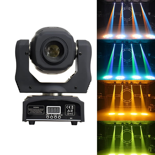60W colour rotating LED moving head spotlight with beam pattern shake effect for stage use