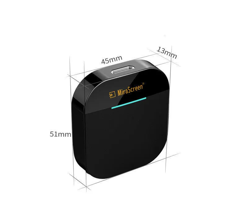 Wireless screen mirroring dongle G5 4K 5G with HDMI output and USB power cable