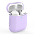 Silicone protective cover for compatible Apple AirPods in multiple colour options.