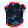 Fleece Christmas pet costume for dogs and cats in Santa style with 10 colour options and four sizes