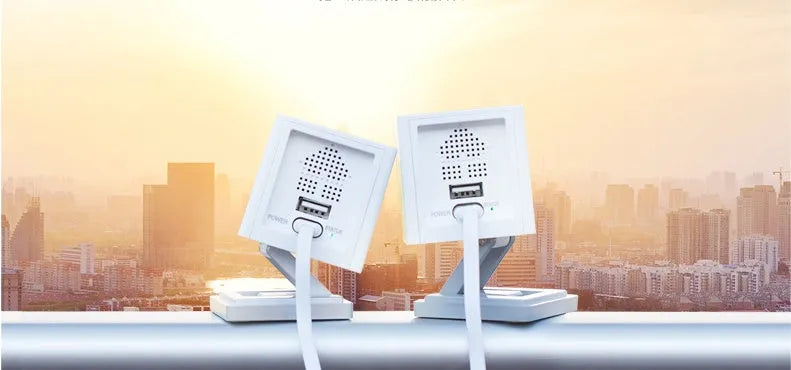 White indoor WiFi monitoring camera with night vision, 50x50x56mm, 1080P resolution