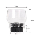 Transparent plastic face shield for Delta grinder with 17.5-19mm thread port.