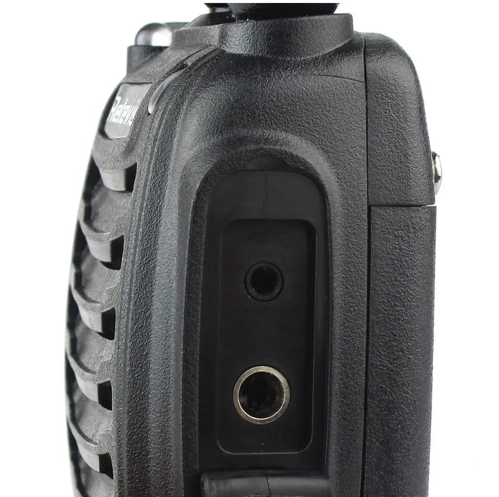 Black H777 single band UHF civil walkie talkie with antenna, 60x33x115mm size