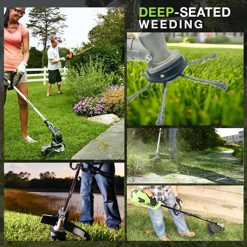 Small lithium electric wire mower stainless steel general accessories for weeding and rust removal with anti-falling wire