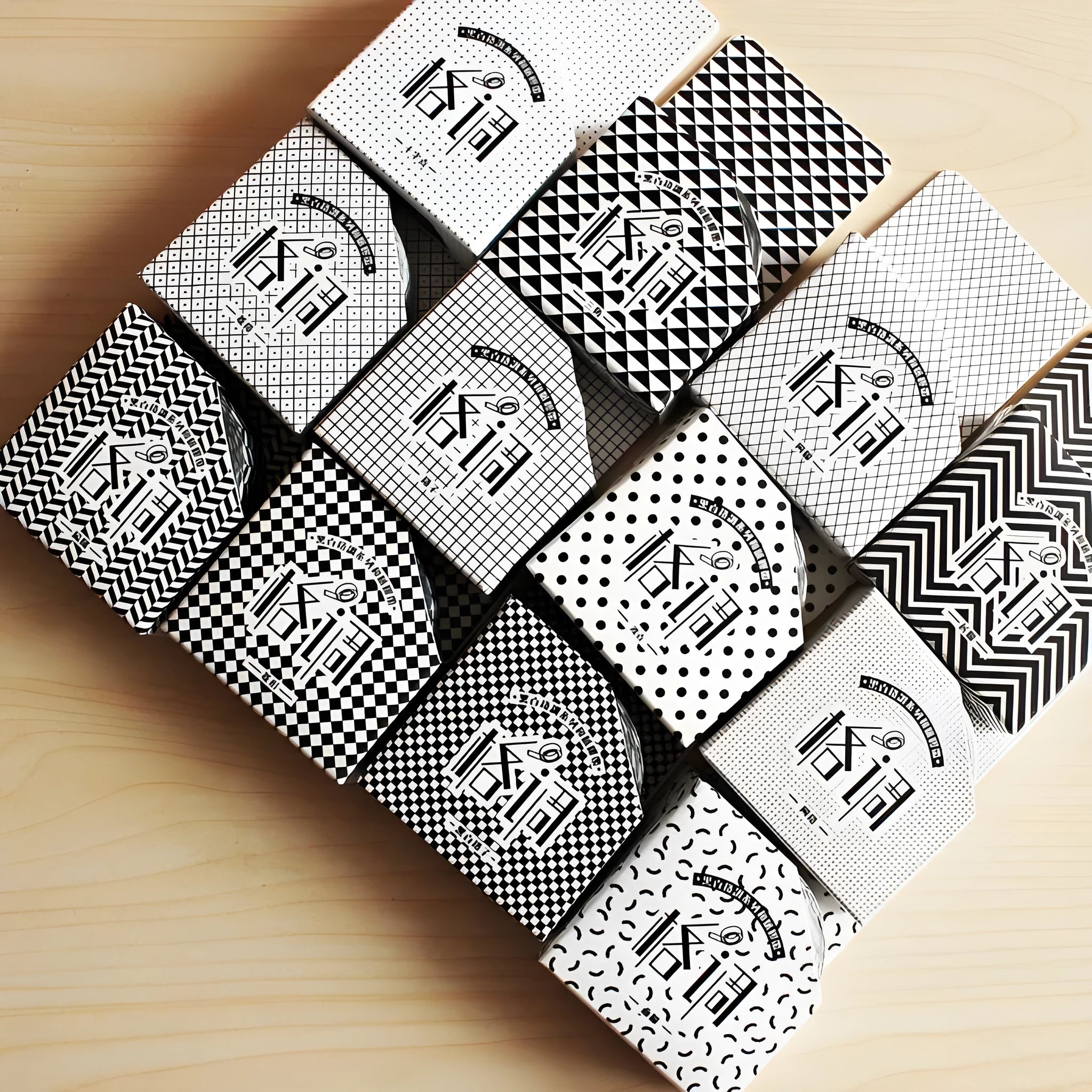 Roll of 15mm wide decorative paper tape with lattice pattern, 7 metres long for craft projects