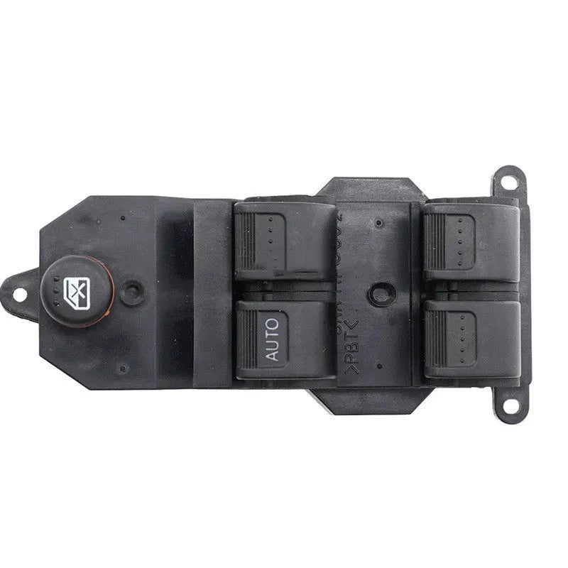 Black ABS plastic window lift switch for 2002-2006 Honda CRV measuring 18x7x6cm