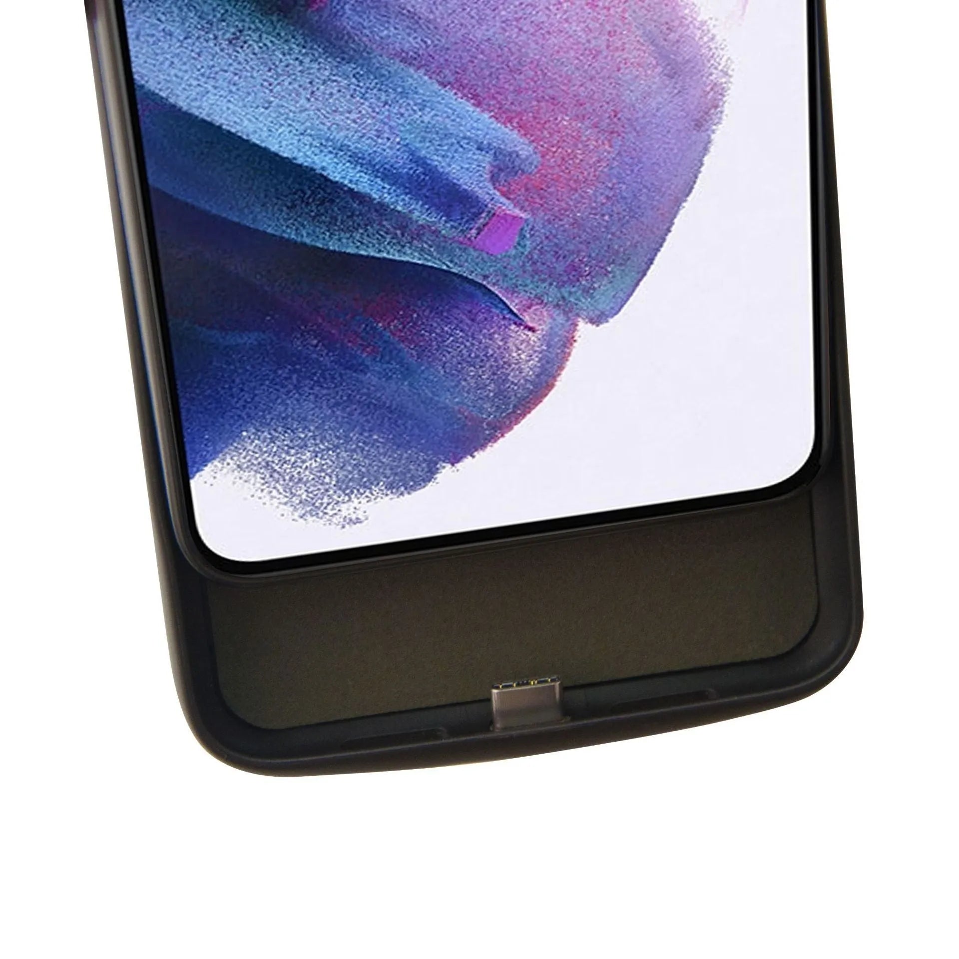 Large capacity phone case wireless power bank matte black with multi-port USB output for Samsung and other phones