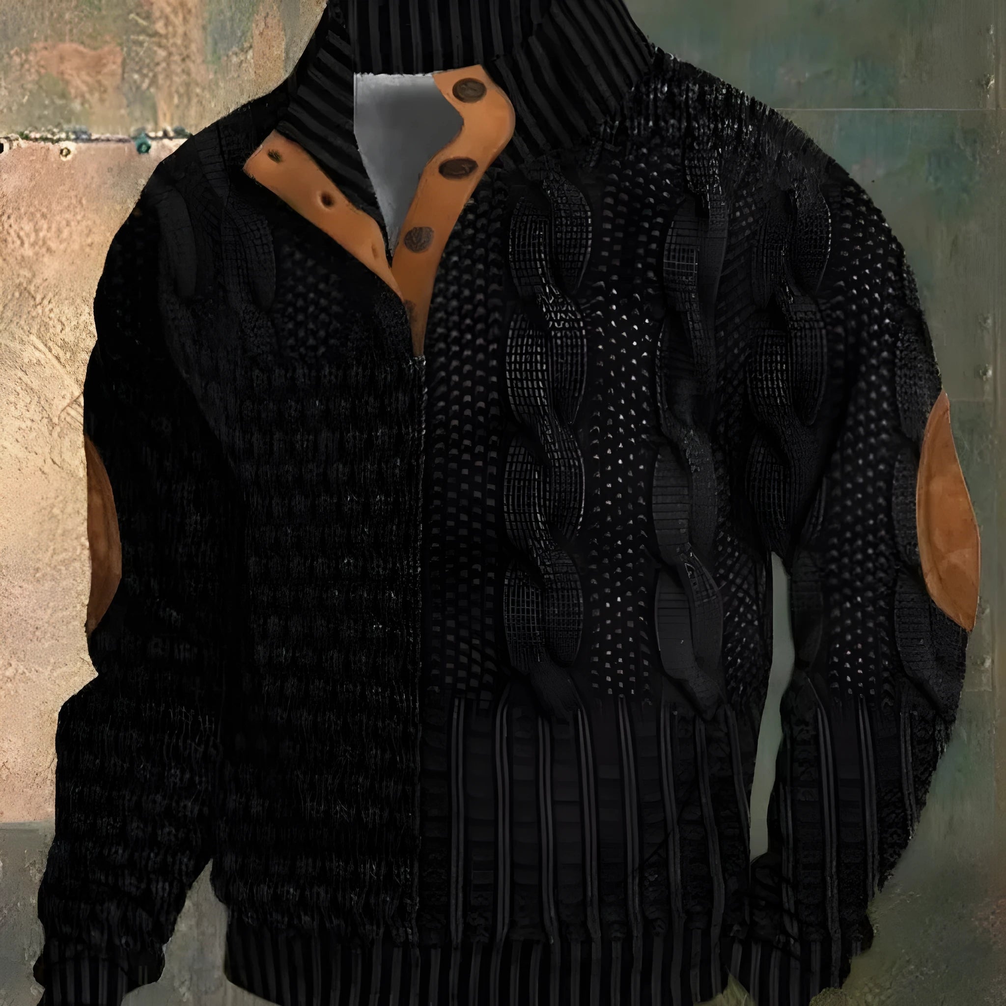 3D Digital Series printed sweatshirt with Christmas pattern on polyester fibre, loose fit, long sleeves, patch pocket