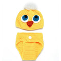 Hand-knitted cartoon animal newborn photography outfit in blended fabric, Blue Dog colour option