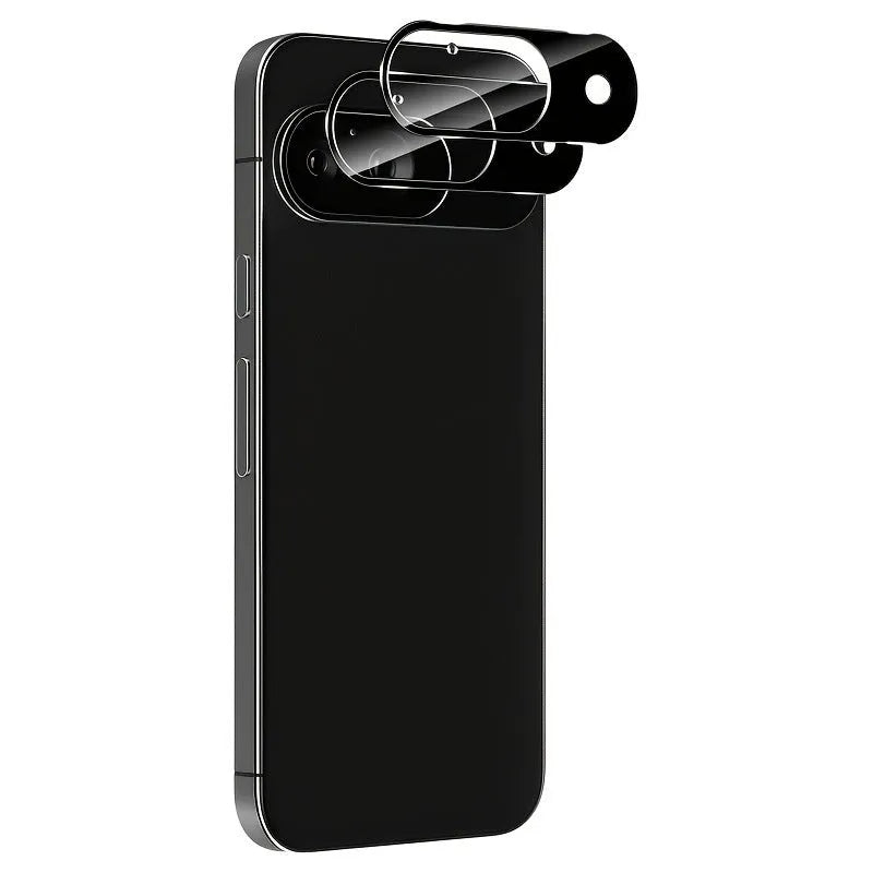 Tempered glass rear camera lens film for Google Pixel 9 and 10, HD arc edge, bare clip design