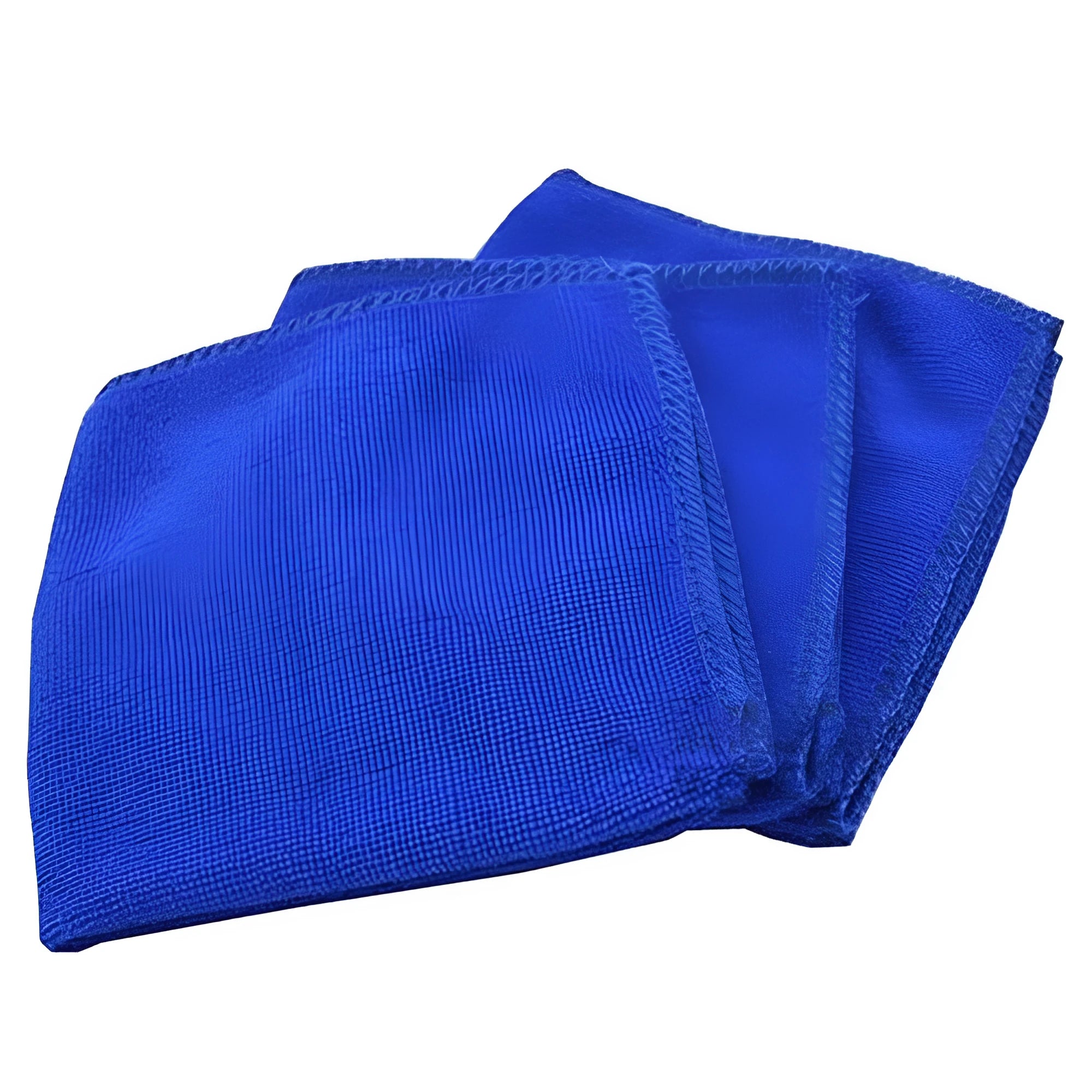 Blue thickened microfibre car cleaning towel weft knitted non-shedding for washing waxing polishing 30x60cm