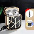 i-Blason protective TPU case for AirPods 1/2 in black with anti-lost leather hand strap