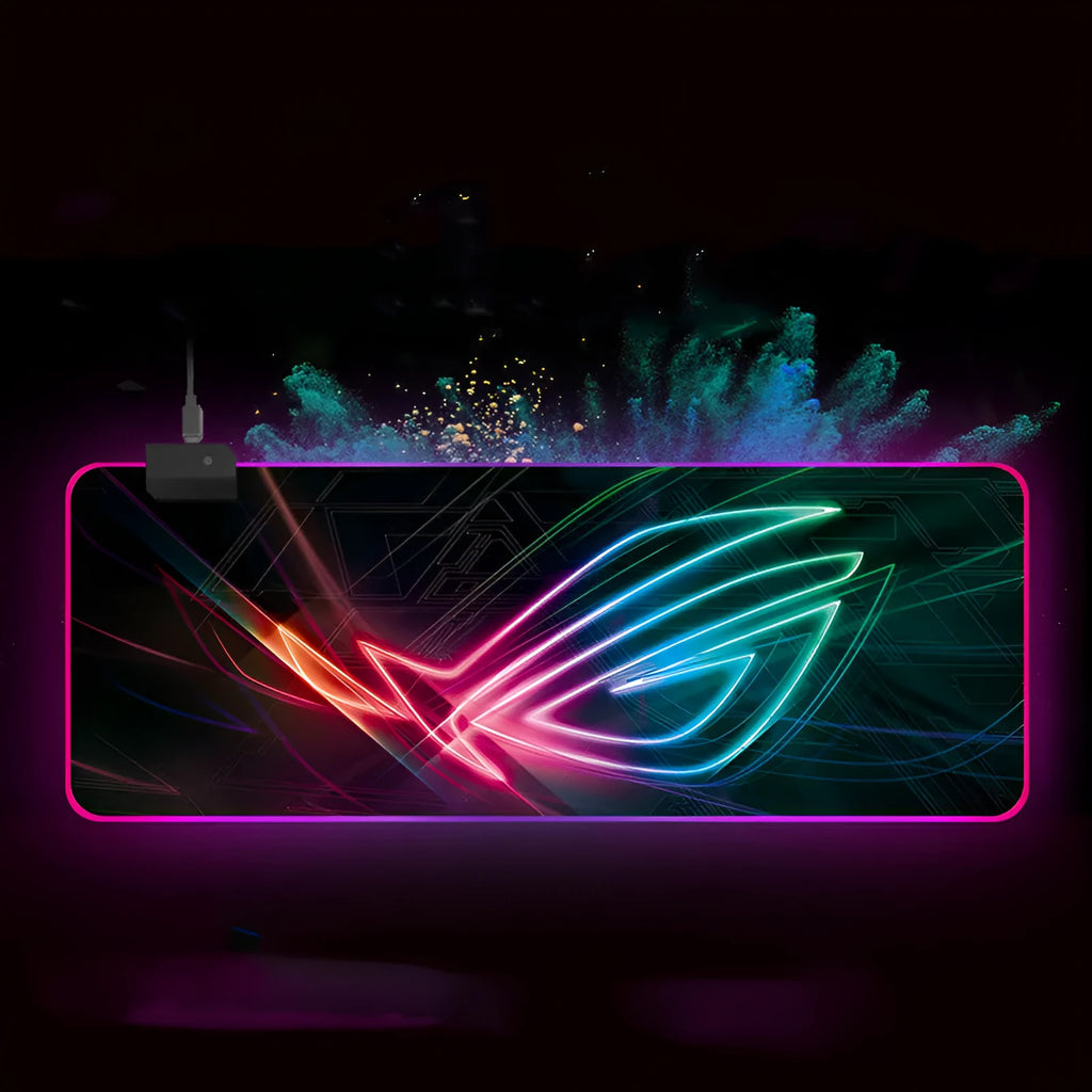 Luminous Prodigal Eye glare pattern mouse pad with rubber base and cloth surface in 300x800mm size